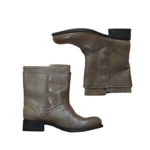 BCBGeneration Everest Olive Brown Leather Boots Retail $145